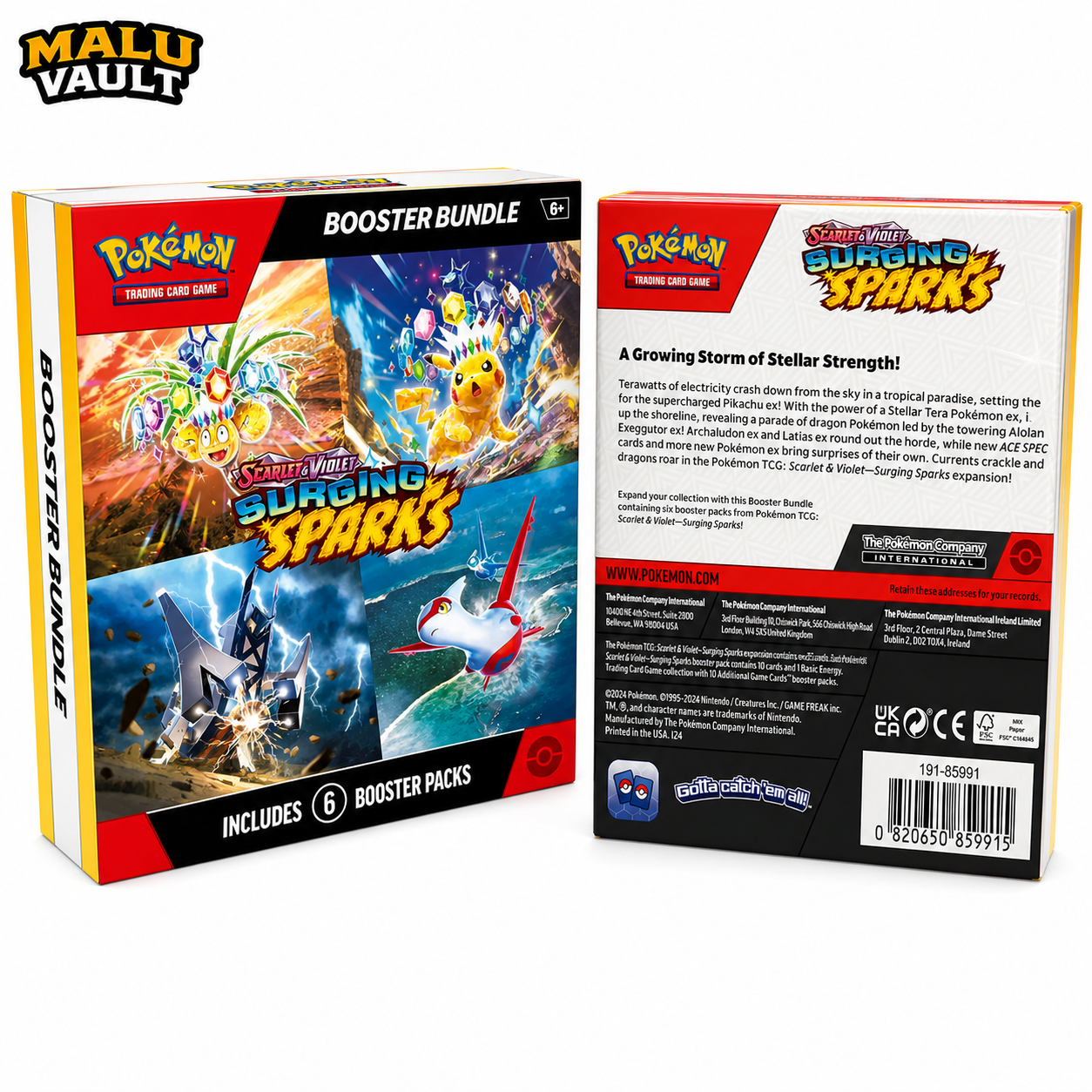 Surging Sparks Booster Bundle (Retail) - SV08: Surging Sparks (SSP)